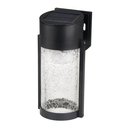 Aurinkokäyttöinen LED-seinävalaisin LED/3,7V 300 mAh IP44 musta