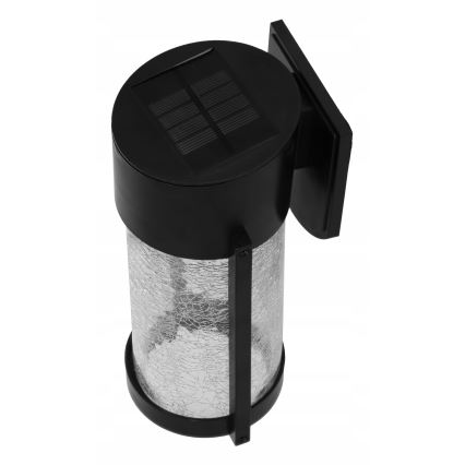 Aurinkokäyttöinen LED-seinävalaisin LED/3,7V 300 mAh IP44 musta