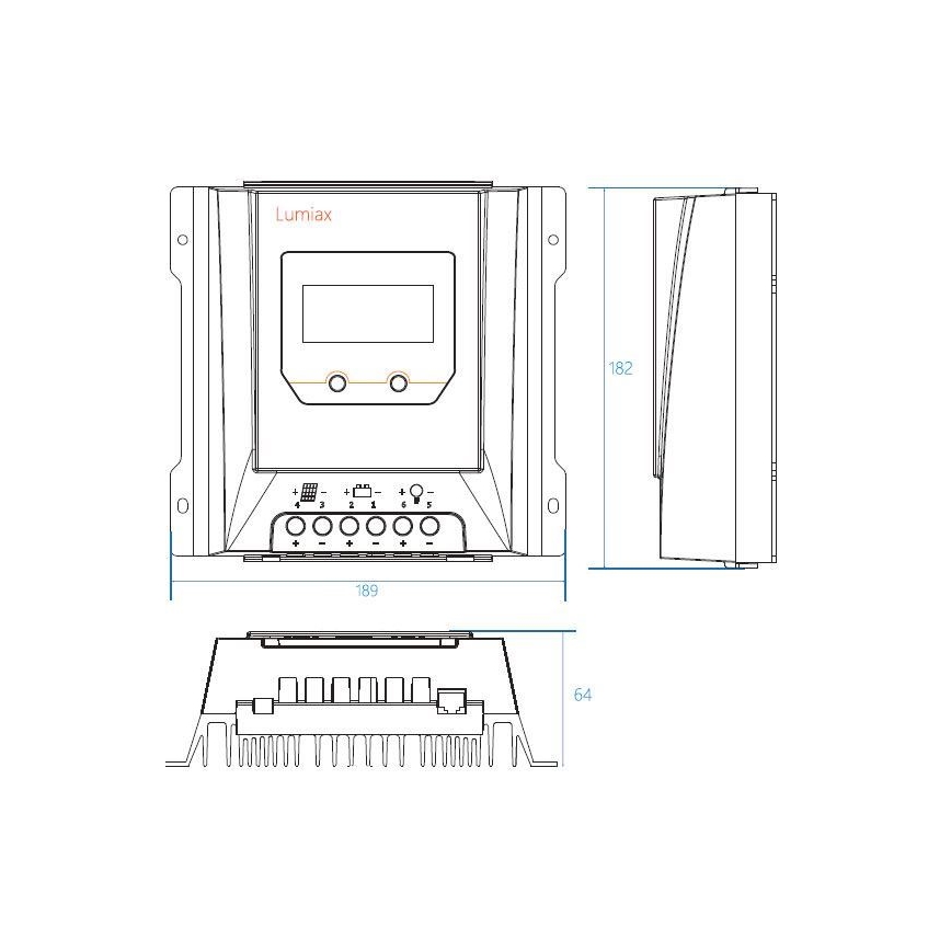 Aurinkokennolatauksen säädin MPPT MT3075 12/24V/30A