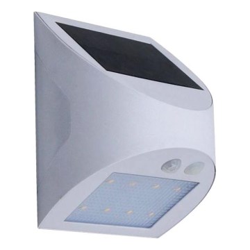 Aurinkokennolla toimiva LED-seinävalaisin anturilla LED/3W/3,7V 3000/4000K 1200 mAh IP54 valkoinen