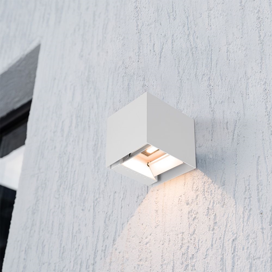 LED-aurinkoseinävalaisin anturilla LED/9W/5V 3000/4000/5000K IP65 2600 mAh valkoinen