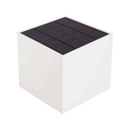 LED-aurinkoseinävalaisin anturilla LED/9W/5V 3000/4000/5000K IP65 2600 mAh valkoinen