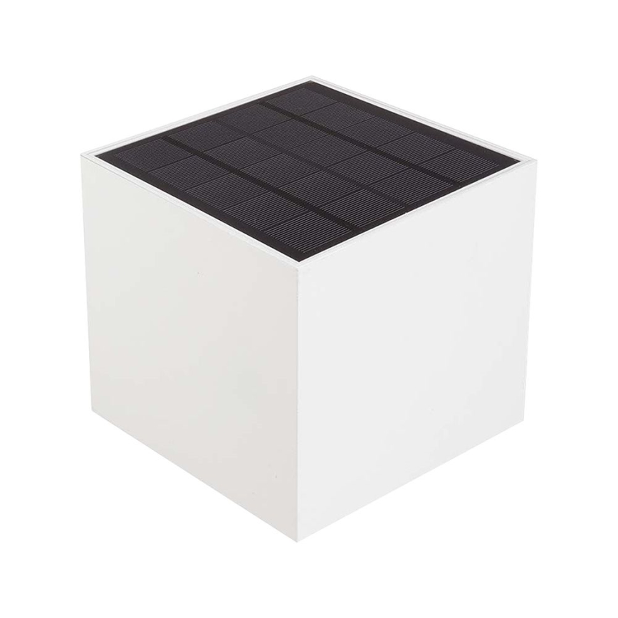 LED-aurinkoseinävalaisin anturilla LED/9W/5V 3000/4000/5000K IP65 2600 mAh valkoinen