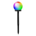 Aurinkokennolla toimiva RGB-LED-valaisin SPHERE, 1,2 V, IP44, 40 mAh, halkaisija 10 cm