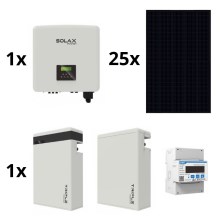Aurinkokennosetti: SOLAX Power - 10kWp JINKO + 10kW SOLAX-muunnin 3f + 11,6 kWh akku