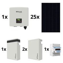 Aurinkokennosetti: SOLAX Power - 10kWp JINKO + 10kW SOLAX-muunnin 3f + 17,4 kWh akku