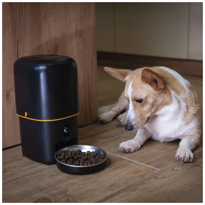 Automaattinen ruokinta-annostelija mikrofonilla ja kameralla 4l/5V/3xD Wi-Fi