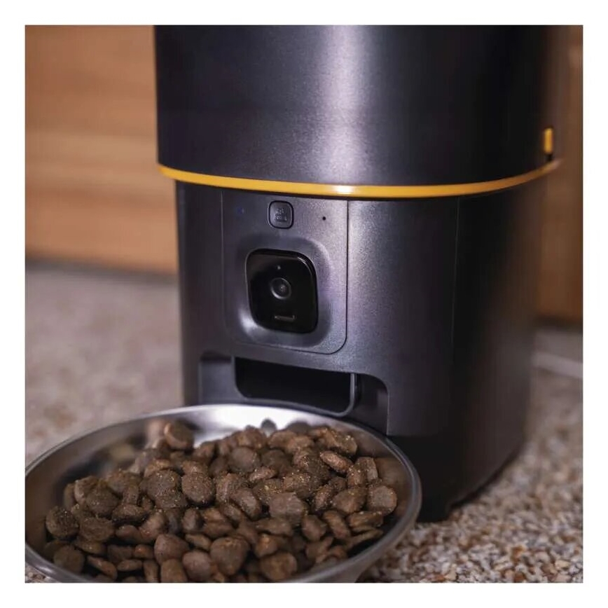Automaattinen ruokinta-annostelija mikrofonilla ja kameralla 4l/5V/3xD Wi-Fi