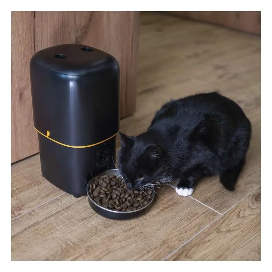 Automaattinen ruuanannostelija 4 l/5V/3xD musta Wi-Fi