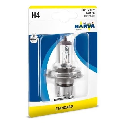 Autopolttimo H4 P43t-38/75/70W/24V - Narva 48892NVAB1