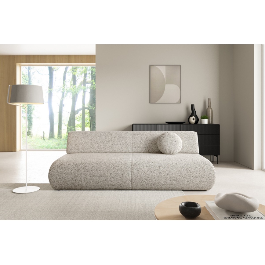 Avattava kolmipaikkainen sohva säilytystilalla PRATO beige