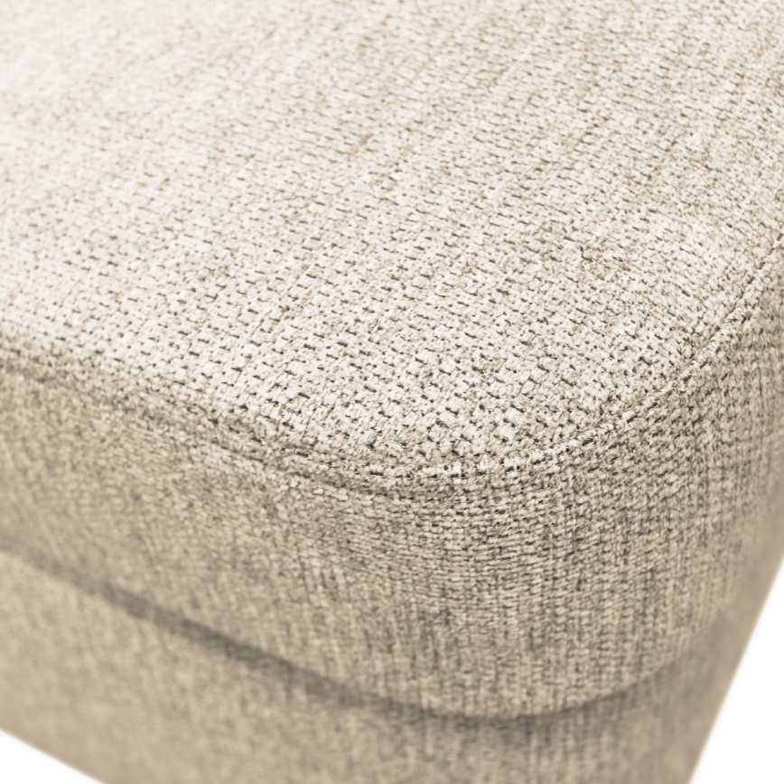 Avattava U-muotoinen kulmasohva säilytystilalla SERPA, oikeanpuoleinen, beige