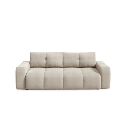 Avattava verhoiltu 3-istuttava sohva säilytystilalla ALMADA beige