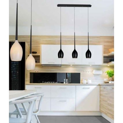 Azzardo AZ0100 - Kattokruunu narulla IZZA 4xE14/40W/230V