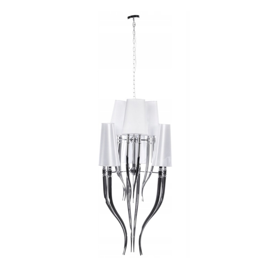 Azzardo AZ0173 - Kattokruunu ketjussa DIABLO 12xE14/11W/230V valkoinen