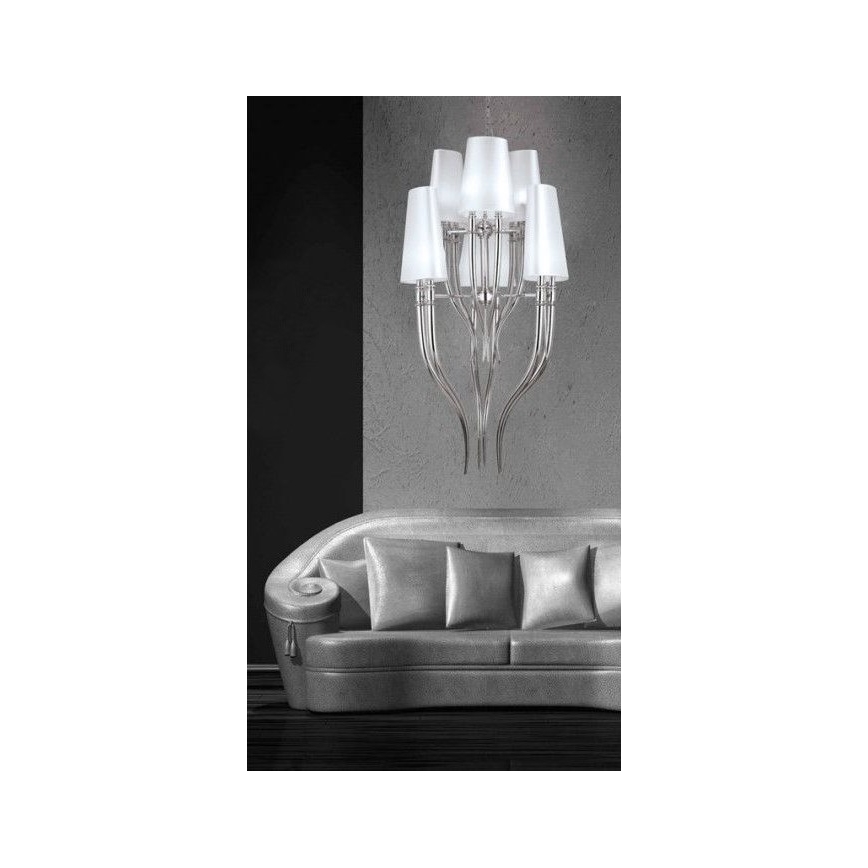 Azzardo AZ0173 - Kattokruunu ketjussa DIABLO 12xE14/11W/230V valkoinen