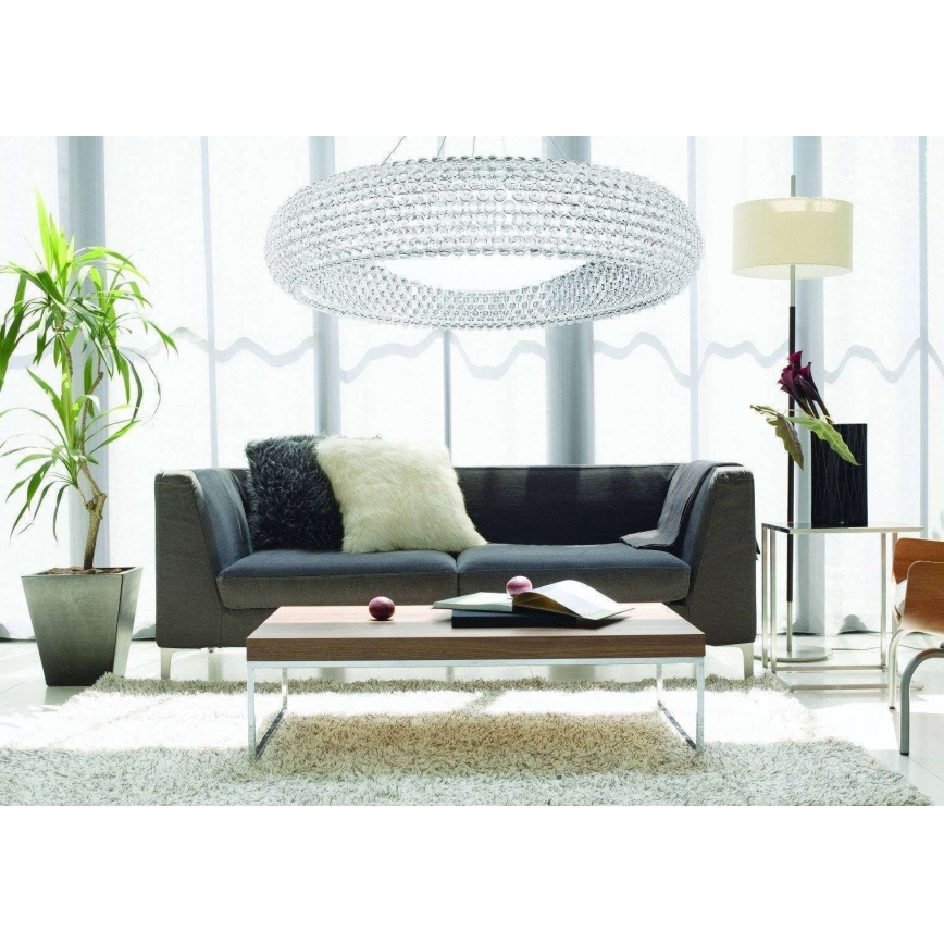 Azzardo AZ0289 - Kattokruunu narulla ACRYLIO 6xT5/40W/230V