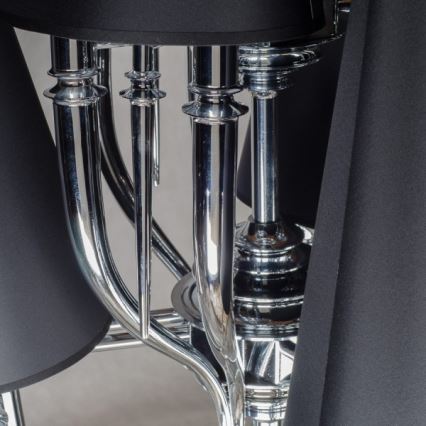 Azzardo AZ1417 - Kattokruunu ketjussa DIABLO 12xE14/11W/230V musta