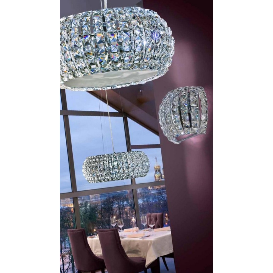 Azzardo AZ2520 - Kristalliseinävalaisin SOPHIA 2xG9/40W/230V