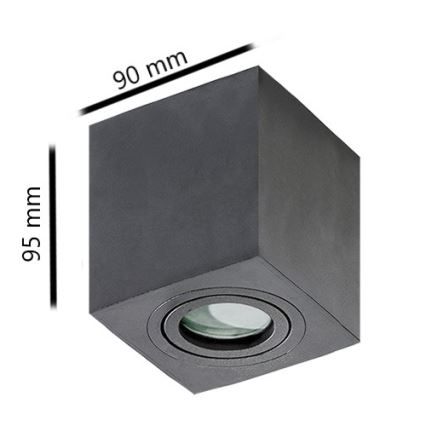 Azzardo AZ2878 - Kylpyhuoneen kattovalo BRANT 1xGU10/50W/230V IP44