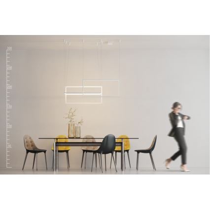 Azzardo AZ2915 - LED himmennettävä kattokruunu METRIC 1xLED/135W/230V, johdolla