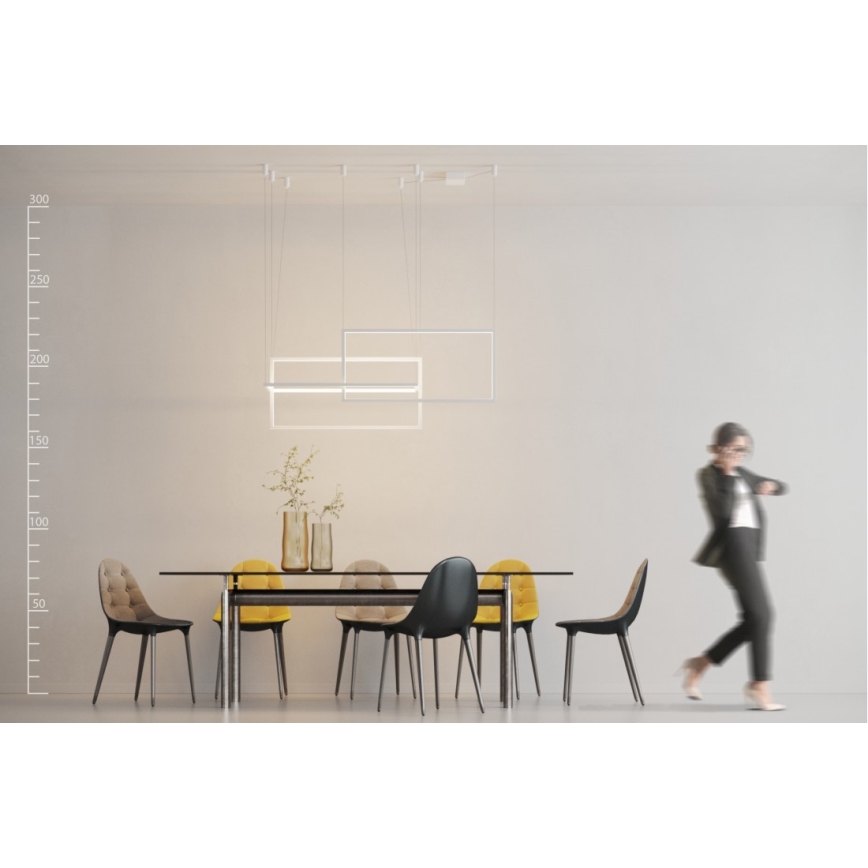 Azzardo AZ2915 - LED himmennettävä kattokruunu METRIC 1xLED/135W/230V, johdolla