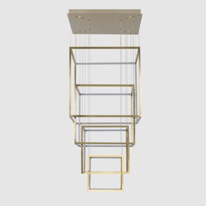 Azzardo AZ3140 - Himmennettävä LED-kattokruunu narussa OPERA LED/329W/230V kultainen