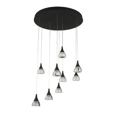 Azzardo AZ3143 - Himmennettävä LED-kattokruunu narussa DALMATIA 9xLED/5W/230V