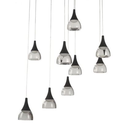 Azzardo AZ3143 - Himmennettävä LED-kattokruunu narussa DALMATIA 9xLED/5W/230V