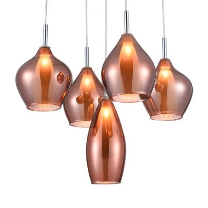 Azzardo AZ3172 - Kattokruunu narulla MILANO 5xG9/40W/230V