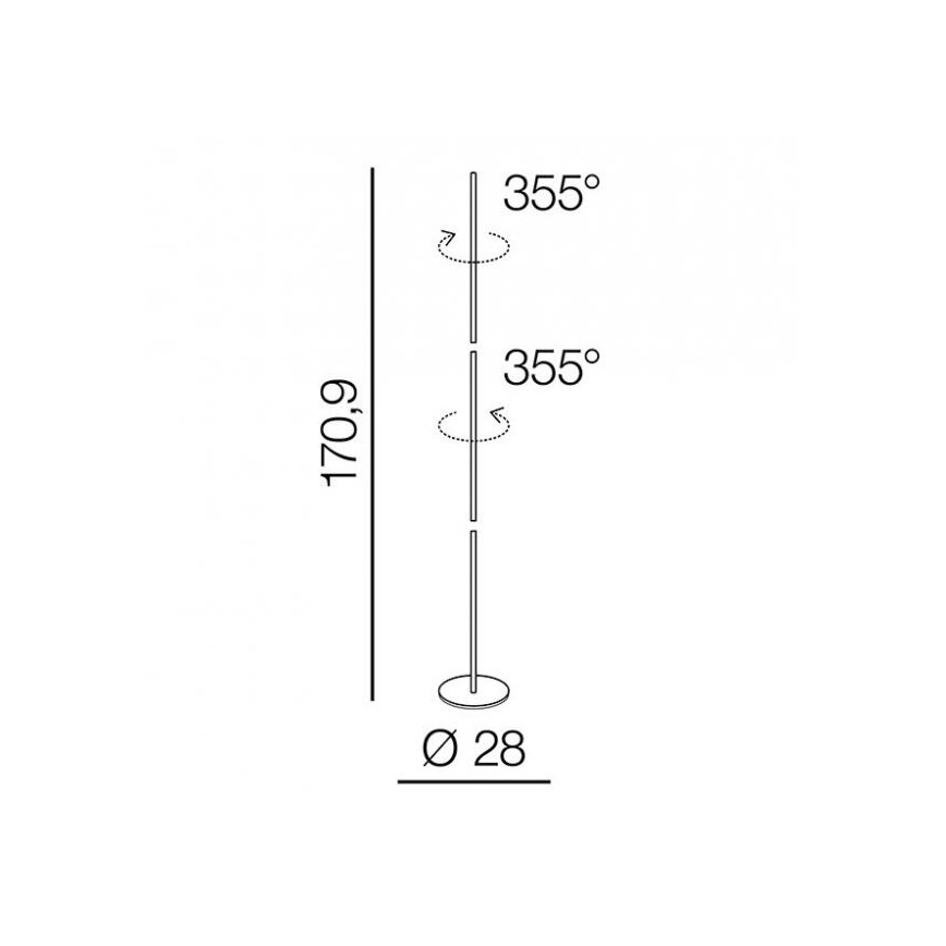 Azzardo AZ3205 - LED-lattiavalaisin TETA LED/33W/230V