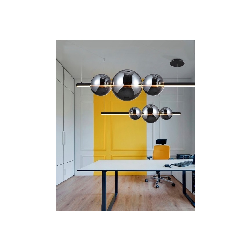 Azzardo AZ3352 - Himmennettävä LED-kattokruunu narussa SANDRA LED/48W/230V