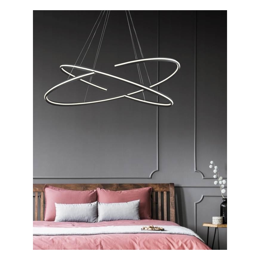 Azzardo AZ3356 - Himmennettävä LED-kattokruunu narussa ALESSIA LED/100W/230V