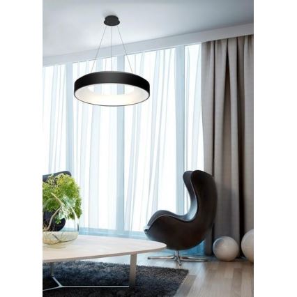 Azzardo AZ3449 - Himmennettävä LED-kattokruunu narussa SOVANA LED/80W/230V + kauko-ohjaus