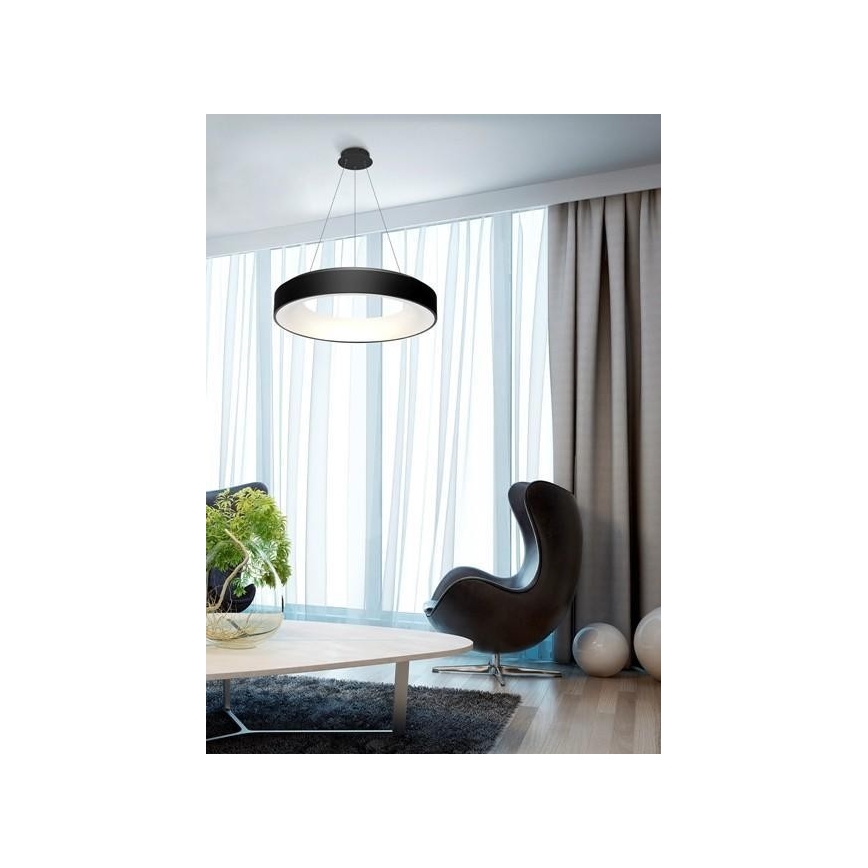 Azzardo AZ3449 - Himmennettävä LED-kattokruunu narussa SOVANA LED/80W/230V + kauko-ohjaus