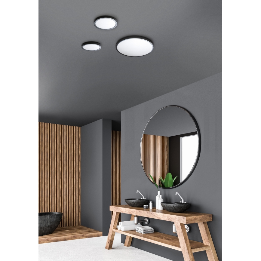 Azzardo AZ4243 - LED-kattovalaisin MALTA LED/24W/230V d. 30 cm musta