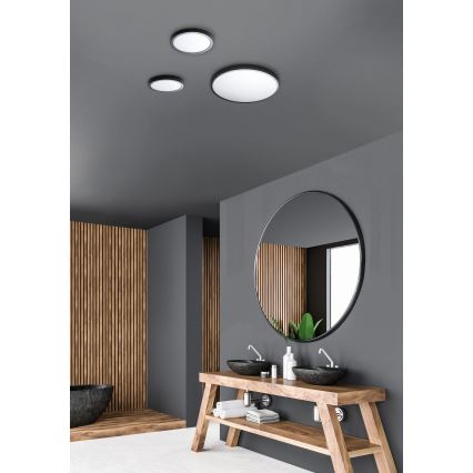 Azzardo AZ4256 - LED-kattovalaisin MALTA LED/48W/230V d. 60 cm 4000K musta