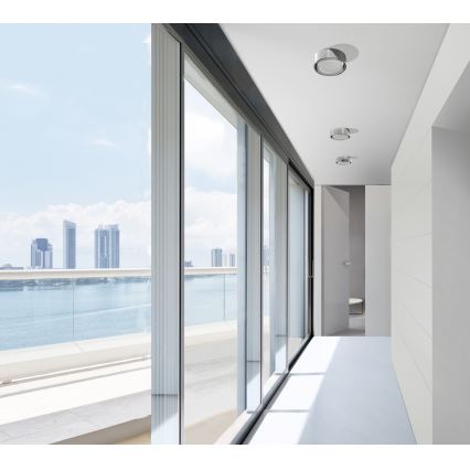 Azzardo AZ4389 - LED upotettava kylpyhuonevalaisin KASTORIA 7W/230V IP44 musta