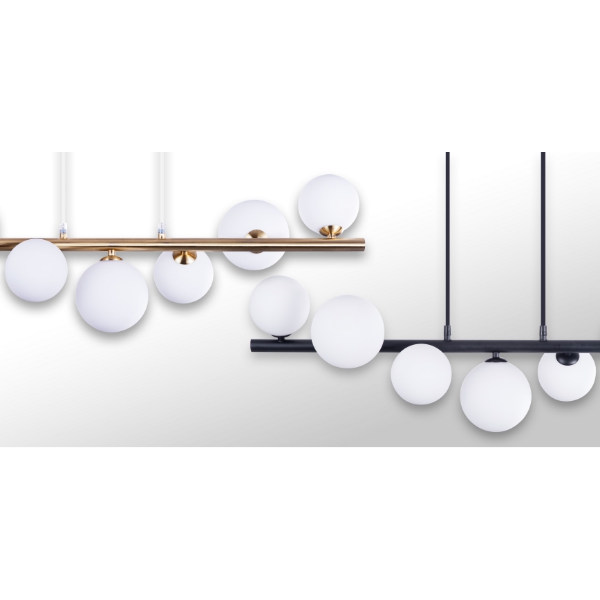 Azzardo AZ4406 - Kattokruunu johdossa SYBILLA 7xG9/25W/230V musta