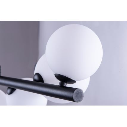 Azzardo AZ4406 - Kattokruunu johdossa SYBILLA 7xG9/25W/230V musta