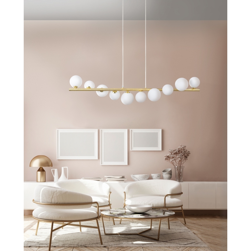 Azzardo AZ4409 - Riippuvalaisin SYBILLA 7xG9/25W/230V kupari