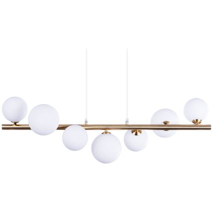 Azzardo AZ4409 - Riippuvalaisin SYBILLA 7xG9/25W/230V kupari