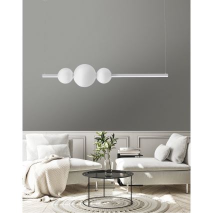 Azzardo AZ4426 - LED Himmennettävä kattokruunu johdossa SANDRA LED/48W/230V valkoinen