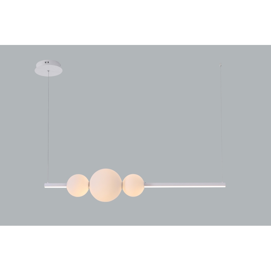 Azzardo AZ4426 - LED Himmennettävä kattokruunu johdossa SANDRA LED/48W/230V valkoinen