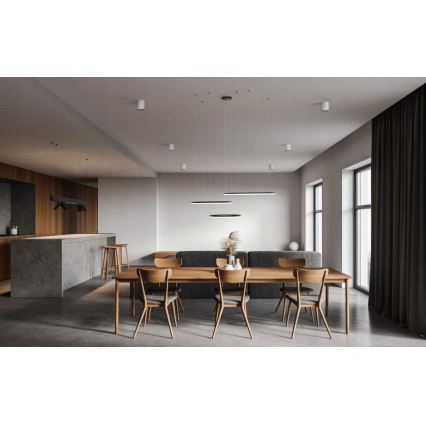 Azzardo AZ4707 - LED-kattokruunu johdossa HALO LED/130W/230V musta