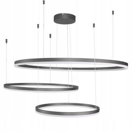 Azzardo AZ4707 - LED-riippuvalaisin kaapelilla HALO LED/130W/230V musta