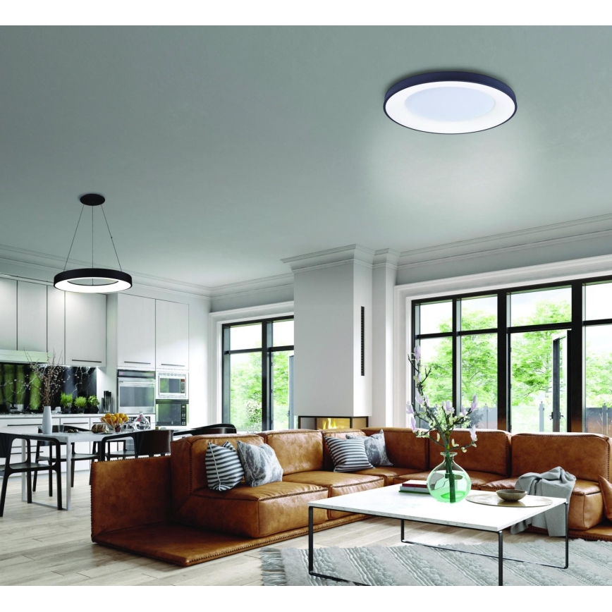 Azzardo AZ4987 - LED-kattovalaisin SANTANA LED/30W/230V musta