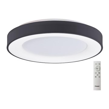 Azzardo AZ4995 - himmennettävä LED-kattovalaisin SANTANA LED/80W/230V musta + kaukosäädin