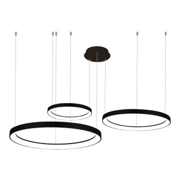 Azzardo AZ5024  - Himmennettävä LED-kattokruunu johdossa AGNES LED/120W/230V musta