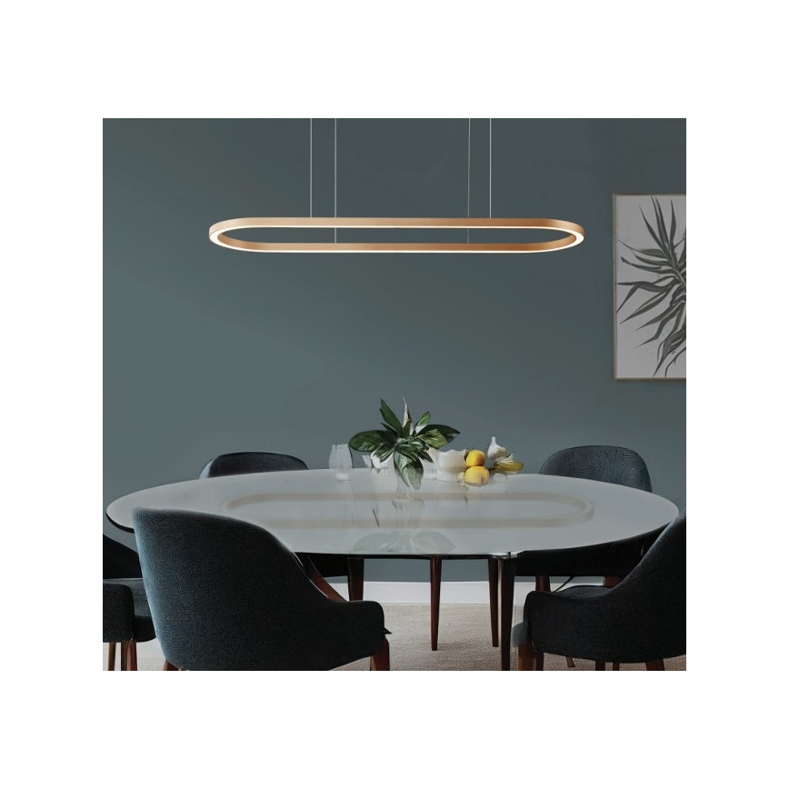 Azzardo AZ5058 - Himmennettävä LED-kattokruunu johdossa ELENA LED/60W/230V 150 cm kulta